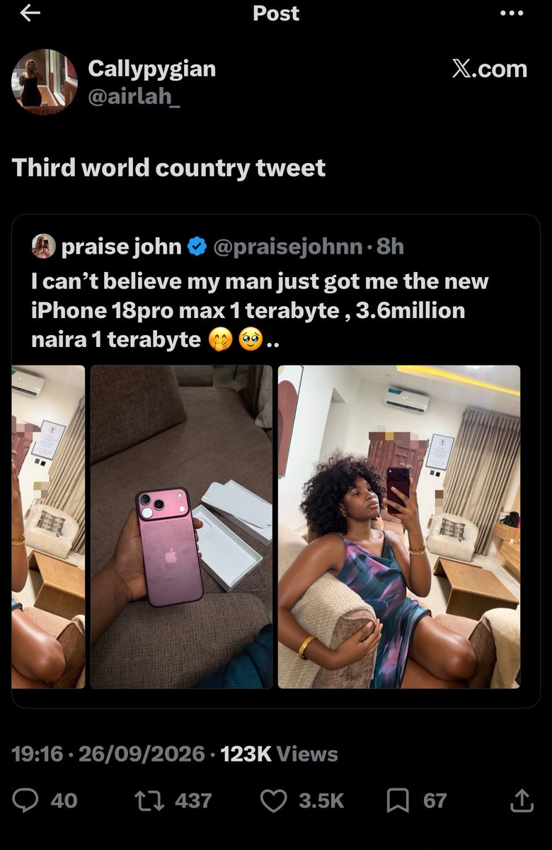 praisejohnn's tweet photo. Third world country tweet ?
But this was also you .😭🤣🤣🤣

Na me you wan use do scape goat . https://t.co/Nh0ivlw9zD