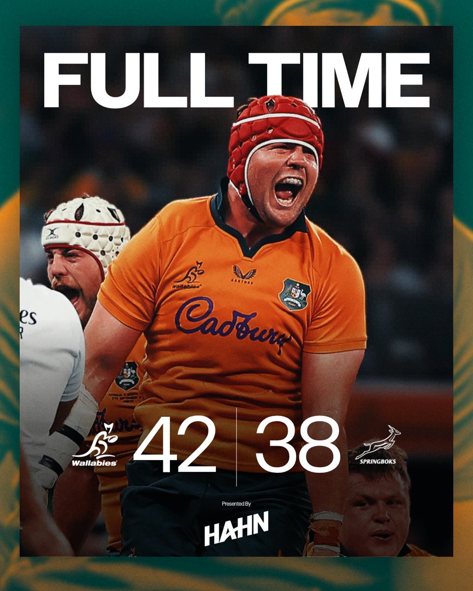 wallabies's tweet photo. All heart 😤

What a game, @Springboks 🤝 https://t.co/zdRTrfzgsc