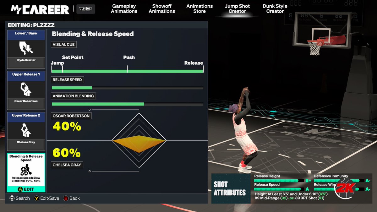 OuuuDre's tweet photo. best jumper for 6'5 shi is chick (if 1/4 too slow for u then use 2/4 or 3/4) #nba2k27 https://t.co/6IFJSvXBux