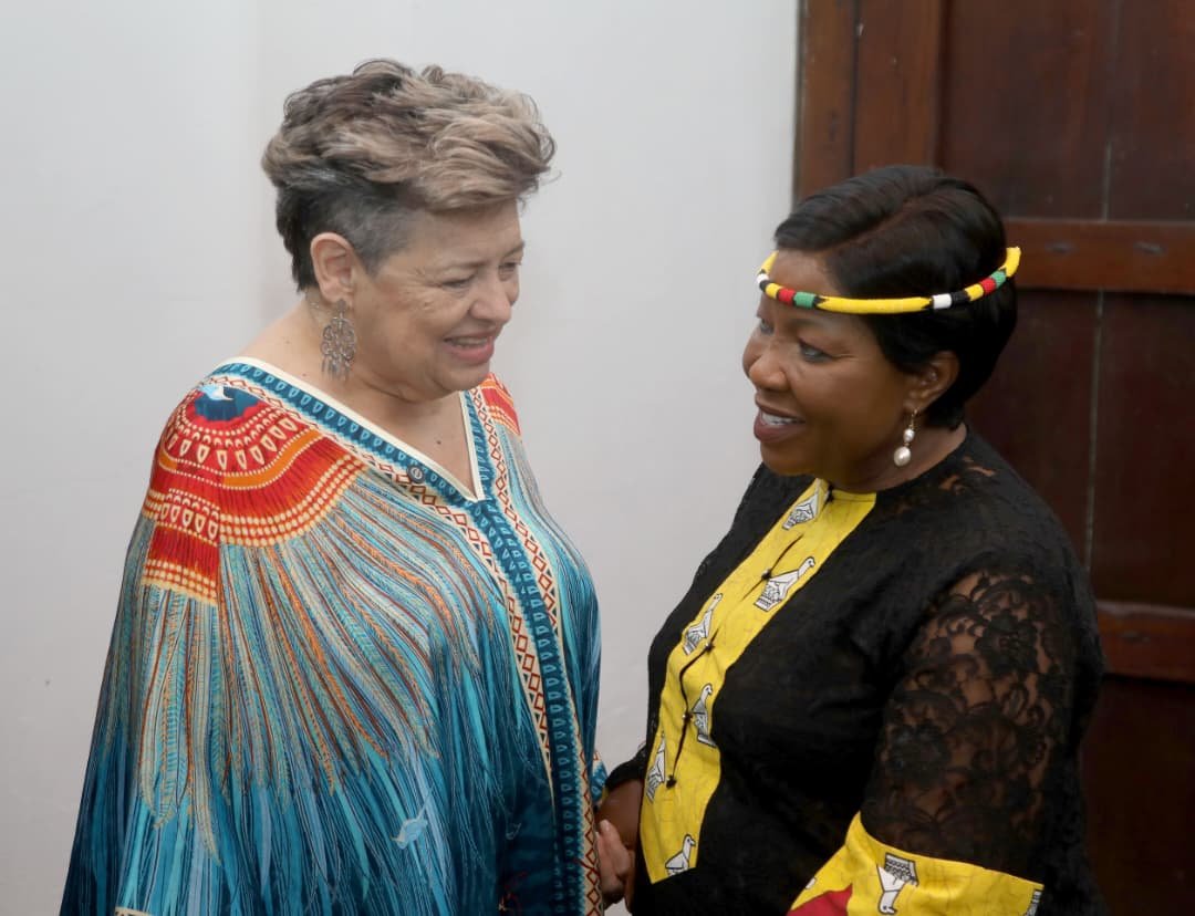 ZimFirstLady's tweet photo. Simple yet powerful community initiatives are drawing growing global attention. From empowering vulnerable communities and helping rural women turn farming into businesses, to equipping young people with skills and preserving our culture, Zimbabwe is showing how grassroots solutions can change lives.

I was invited to the Interregional Meeting of First Ladies and First Gentlemen in Antigua Guatemala after they saw our work through the Angel of Hope Foundation’s social media platforms. I shared Zimbabwe’s experiences and explored partnerships to create more opportunities for our women, youth, communities and nation.