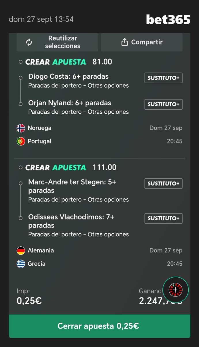 RetBet333's tweet photo. Esto es una oda am futbol Europeo.

No se que pasará, no se que porteros saldrán, no se si todos serán ciegos en el día de hoy y todos los remates irán fuera.. O acaban 3-3 o 4-4..

Pero, si sale, Sorteo 247,75€ a uno de vosotros que de RT y MG y me siga por aquí. https://t.co/nXJlvC9Sd6