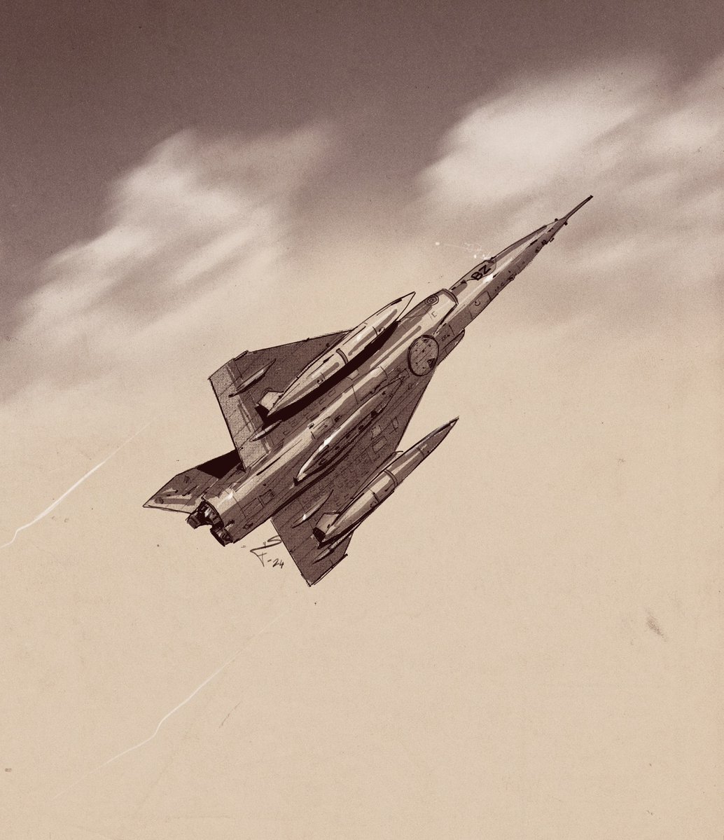 FisherArt_'s tweet photo. Mirage IV. https://t.co/edvFM5VitS