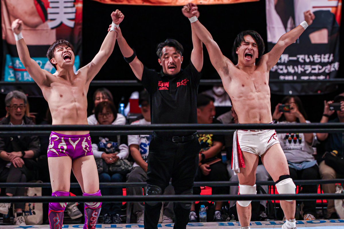 meguu__u0317's tweet photo. 2026.09.27 大日本プロレス

勝ちの積み重ね👏お見事👏

クラジャンを見ていると、おふたりとも
プロレスが好きなんだなと感じる。

#bjw
#pw_freedoms
#クラジャン https://t.co/2tyn2h4zCY