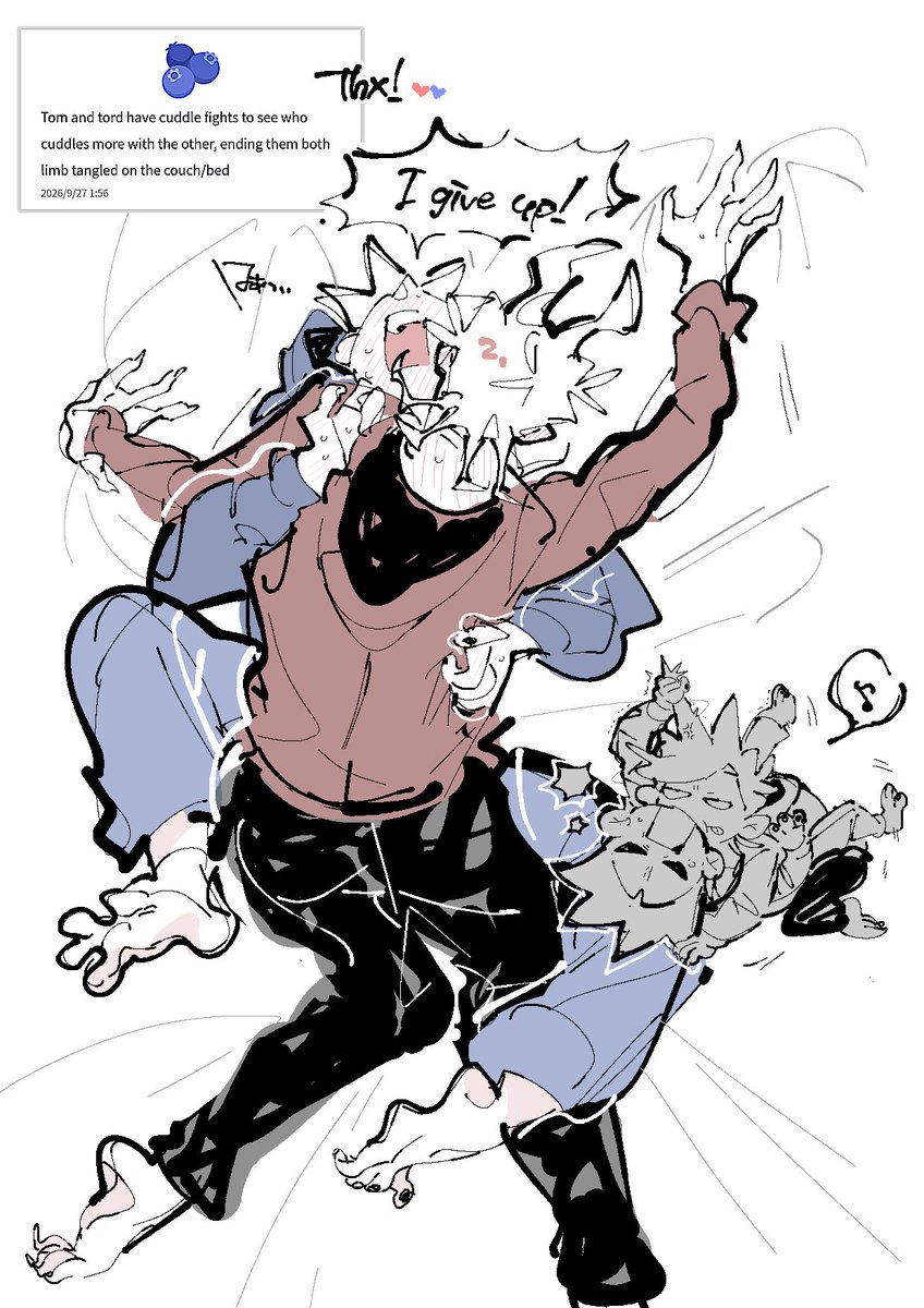 8_9chu's tweet photo. Thank you so much for your message on Wavebox~! I’m sorry if I couldn’t quite capture the idea the way you imagined it! Thank you for the wonderful tordtom idea ^_^♡ https://t.co/r7P2dg5ivb