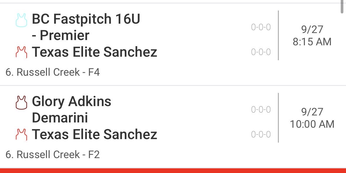 AJablonicky2029's tweet photo. Good morning!! My schedule for today changed a little bit. I hope to see some of you out there!
#beelite
#texaselitesanchez
#2029softballplayer
#dfwsoftball #texassoftball https://t.co/UdkQhCPitP