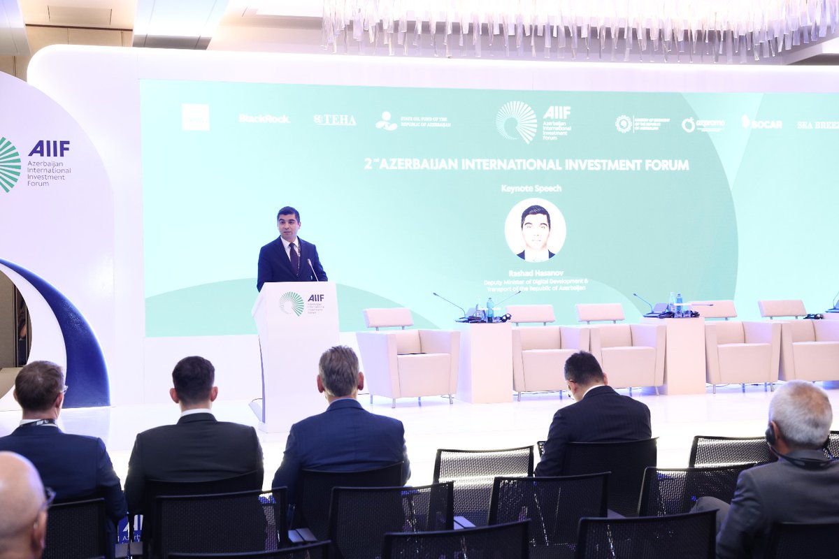 azpromoaz's tweet photo. “Ağıllı iqtisadiyyatlar: süni intellekt, innovasiya və rəqəmsal transformasiya” mövzusunda panel sessiya keçirilib.

Ətraflı - https://t.co/TewsIGIQsU

#EconomyAz #AZPROMO #AIIF2026 https://t.co/bh6aktc5D0