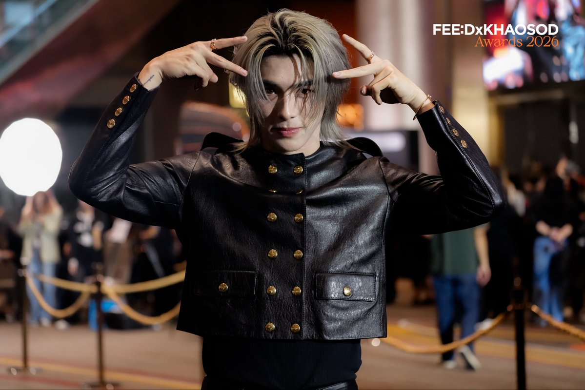 feed_4_future's tweet photo. บูม รวีวิชญ์ ร่วมเดิน Black Carpet ในงาน FEED X KHAOSOD AWARDS 2026
.
#FEEDxKHAOSODAwards2026 https://t.co/1C1MYwQZc4
