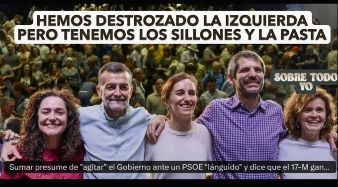 Antonperilon's tweet photo. La ESCORIA de lo que fue la izquierda. https://t.co/mWRc1DQORg