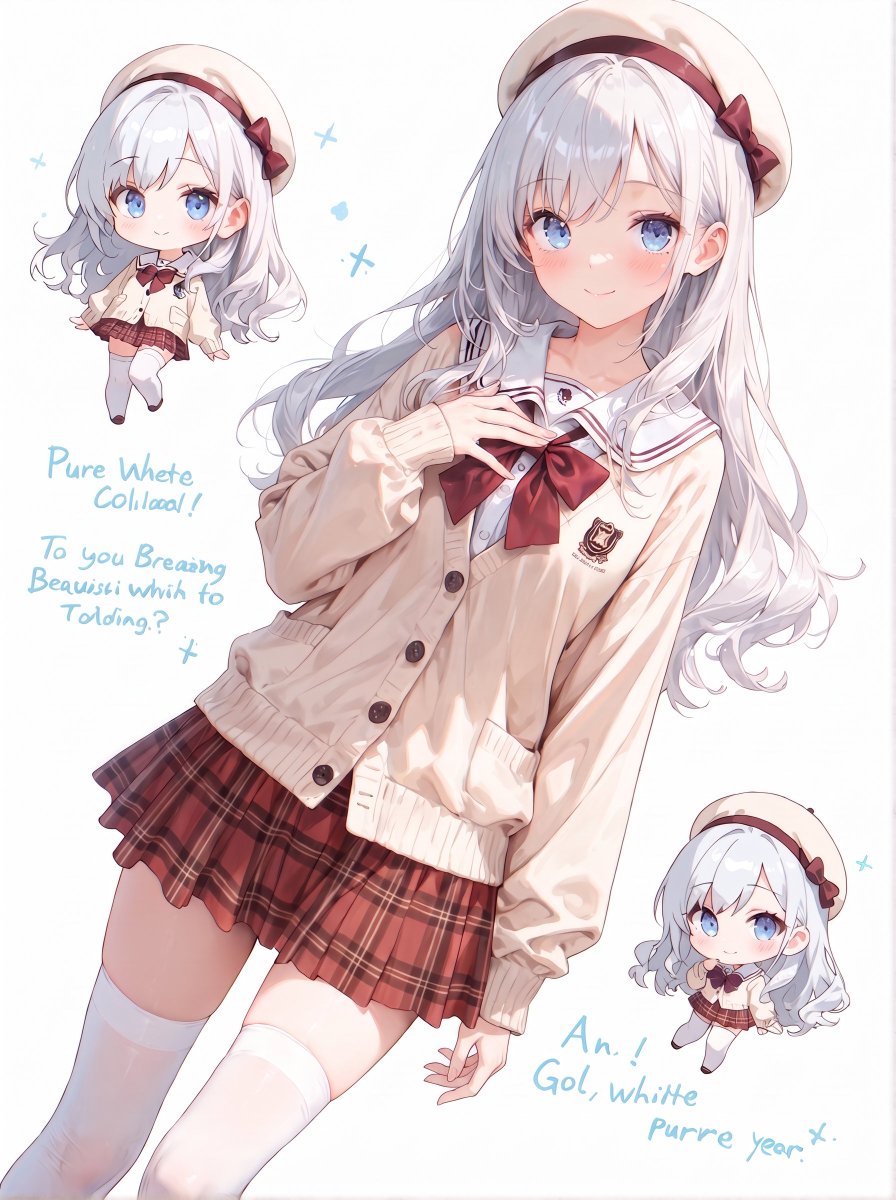 wackee_san_ai's tweet photo. ちび銀髪ちゃんとカーディガン銀髪ちゃん❤️
#AIイラスト https://t.co/7kpX9bOExk