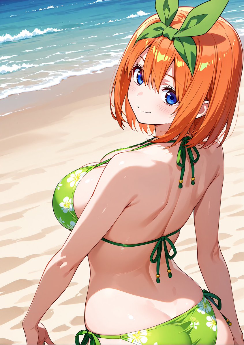 StudioSR69's tweet photo. 中野四葉（五等分の花嫁）
水着 ver.
#aiイラスト https://t.co/vQVcSwkElt