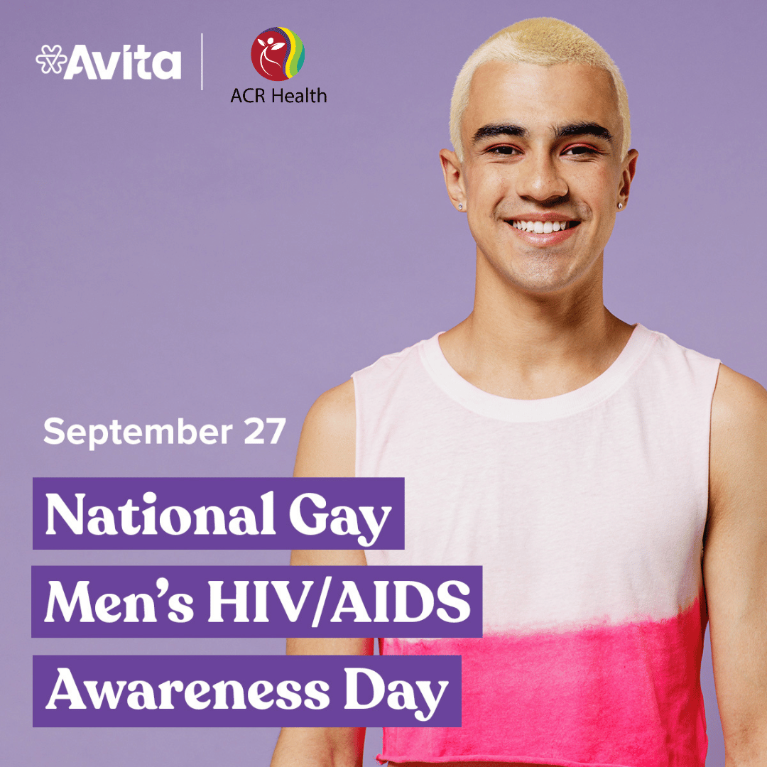 ACRHealth's tweet photo. Today is National Gay Men’s HIV/AIDS Awareness Day. Let’s raise awareness about the impact of HIV on gay, bisexual, and other men who have sex with men. Get tested, know your status, and help break the stigma.

 #NGMHAAD #BreakTheStigma #KnowYourStatus #UnitedAgainstHIV https://t.co/aXGIgKnDFD