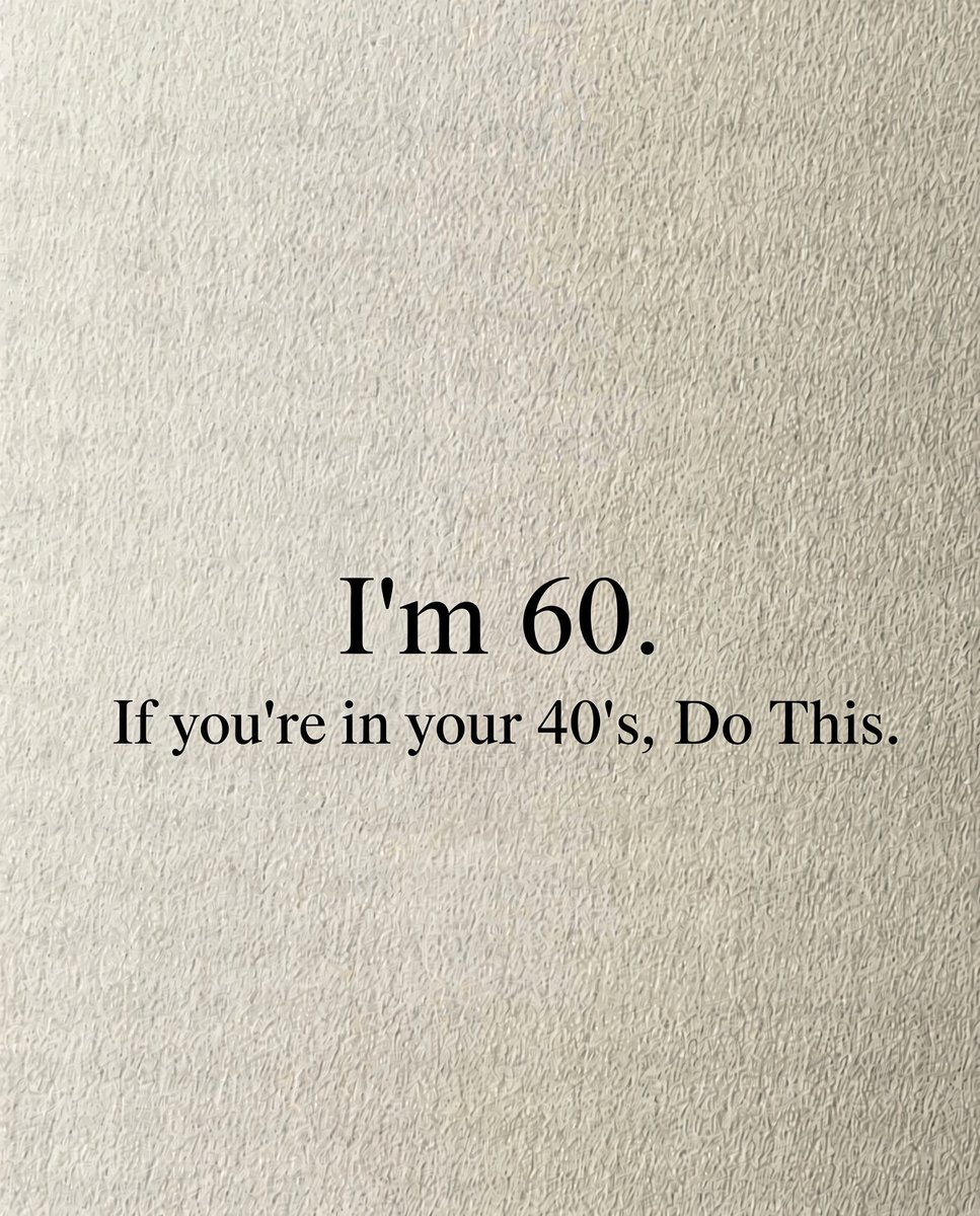 SucceededMind's tweet photo. I'm 60.

If you're in your 40's, Do This: https://t.co/qrVDgrLCpM