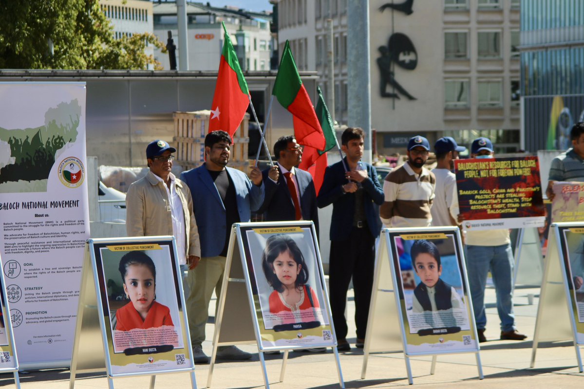 BNMFootages's tweet photo. Photo Highlights of BNM’s Three-Day Geneva Campaign

Photos captured during BNM’s 12th Balochistan International Conference (#BIC12), protests, rallies and photo exhibition, which highlighted Balochistan’s political and human rights situation.

#𝗕𝗡𝗠𝗮𝘁𝗨𝗡𝗦𝗲𝗽𝟮𝟬𝟮𝟲
#𝗕𝗡𝗠𝗚𝗹𝗼𝗯𝗮𝗹𝗖𝗮𝗺𝗽𝗮𝗶𝗴𝗻
#𝗧𝗵𝗲𝗕𝗡𝗠