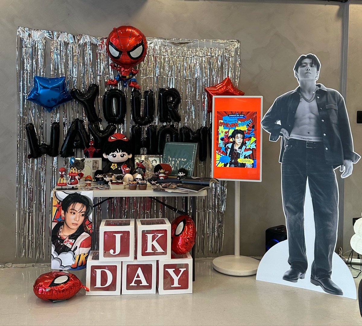 tkliham's tweet photo. had a blast at the spideykook cse! 🕷️my jungkookie, you are so loved. 

thank you, @lovedbykv ❤️  #SPIDEYKOOK_YWH_CSE https://t.co/GBoRD2h5If