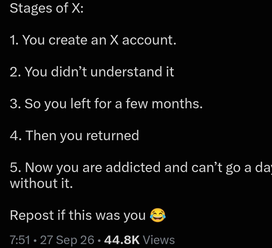 blesse43927's tweet photo. I swear almost all of us experienced this on x app 😂😂😂 https://t.co/KKulM4NMdn