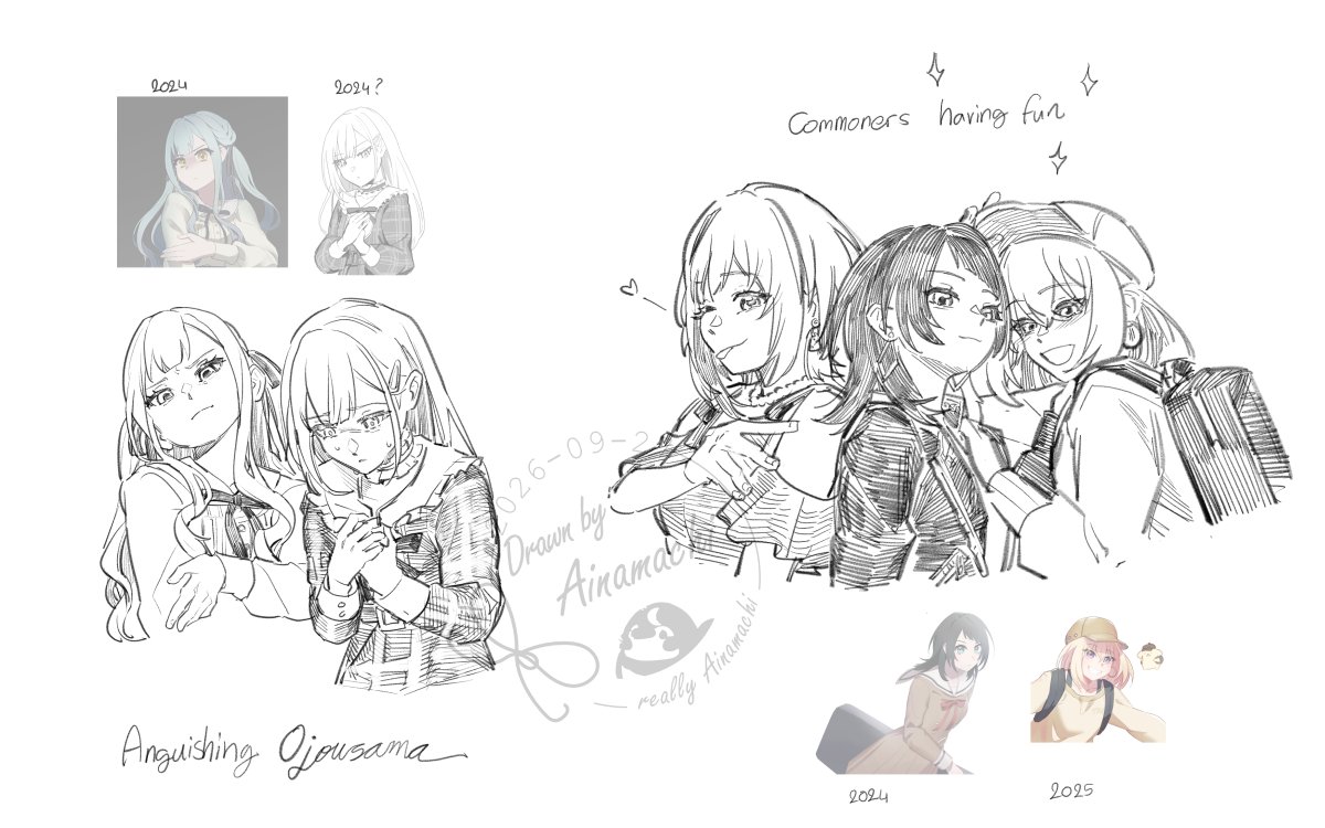 Ainamachi's tweet photo. #avemujica redraws https://t.co/HseMz4ilY1