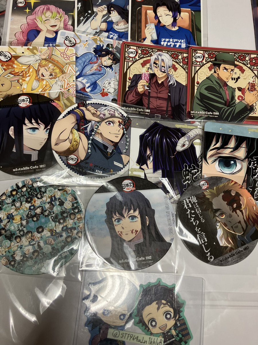 STF964aLn1hhlvB's tweet photo. 【交換】鬼滅の刃 ufotable cafe ダイニング information card コースター 交換
譲:画像のお品物
求:No36.40>他配布中のポスカ
🍁1枚目と2枚目は3枚目含んで2:2以上かつ求Noを含んでのお取引のみ
🍁3枚目は1:1もしくは2:1可能
🍁固定にて手渡し、郵送可能です
🍁よろしくお願い致します https://t.co/3c2LPylPeg