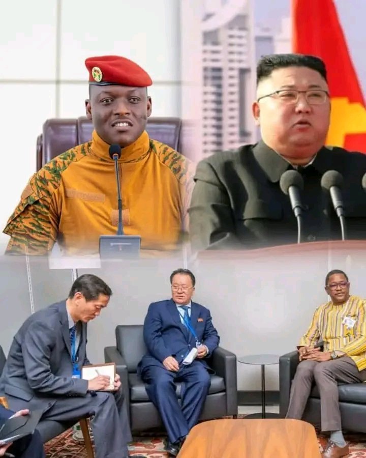 Aminata25f's tweet photo. 🇧🇫🤝🇰🇵 À l’ONU, le vice-ministre nord-coréen des Affaires étrangères a déclaré que Kim Jong-un et le peuple nord-coréen admirent le Capitaine Ibrahim Traoré. 🇧🇫
#BurkinaFaso #IbrahimTraore #CoreeDuNord #AES https://t.co/mmt4EWZj7R