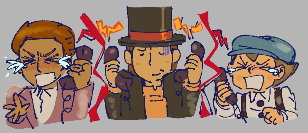 AniQCoco1's tweet photo. continuing in my head i genuinely believe luke and randall have crazy beef post MM he tried to kill luke and theyre still arguing about it when layton takes him to visit monte d'or with him later
#professorlayton https://t.co/LUfdbDCHE5