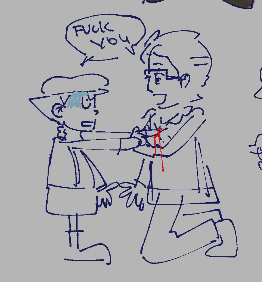 AniQCoco1's tweet photo. continuing in my head i genuinely believe luke and randall have crazy beef post MM he tried to kill luke and theyre still arguing about it when layton takes him to visit monte d'or with him later
#professorlayton https://t.co/LUfdbDCHE5