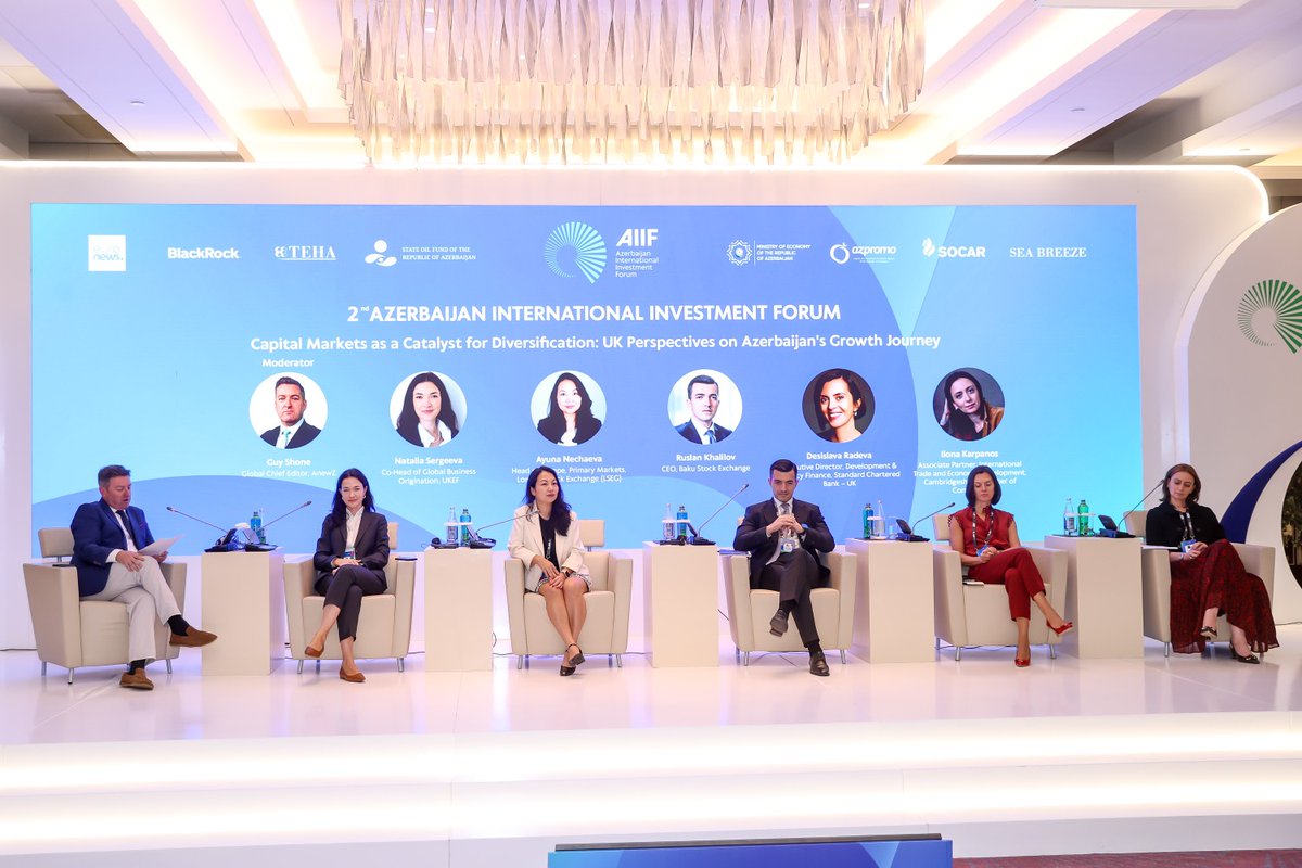 azpromoaz's tweet photo. İkinci Azərbaycan Beynəlxalq İnvestisiya Forumu çərçivəsində “Kapital bazarları diversifikasiyanın katalizatoru kimi: Azərbaycanın inkişaf yoluna Böyük Britaniyanın baxışı” mövzusunda panel sessiyası keçirilib.

Ətraflı - https://t.co/6B4V034eWA

#EconomyAz #AZPROMO #AIIF2026 https://t.co/XHF0DWMjE4