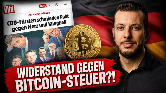 mattorgee's tweet photo. Nachdem es gemischte Signale aus der Union zur Haltefrist-Abschaffung gab, berichtet
@BILD
jetzt, dass sich CDU/CSU-Finanzpolitiker gegen die neue Bitcoin-Steuer stellen. 👀 https://t.co/Vtuwj1I8at