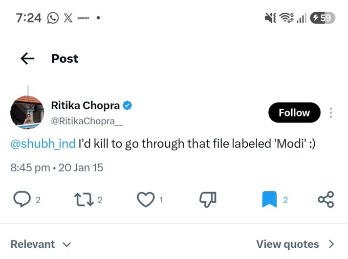 Satish_2000's tweet photo. @RitikaChopra__ @IndianExpress Did you delete this? https://t.co/pA2NfCqL3O