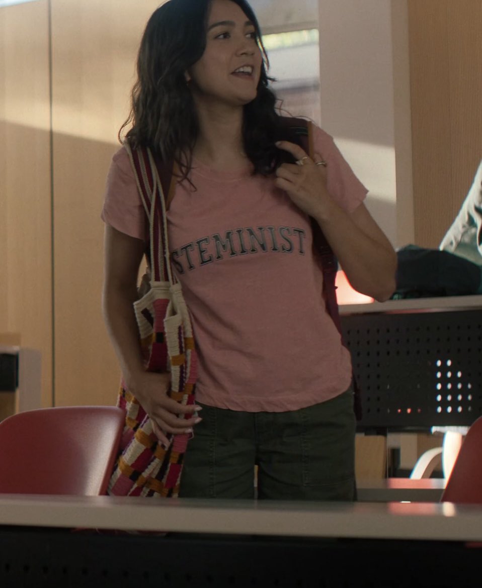 dianabellfort's tweet photo. This shirt is so Ali Hazelwood fmc coded shoutout to the costume department of the love hypothesis they nailed it here https://t.co/mMICxPca2f