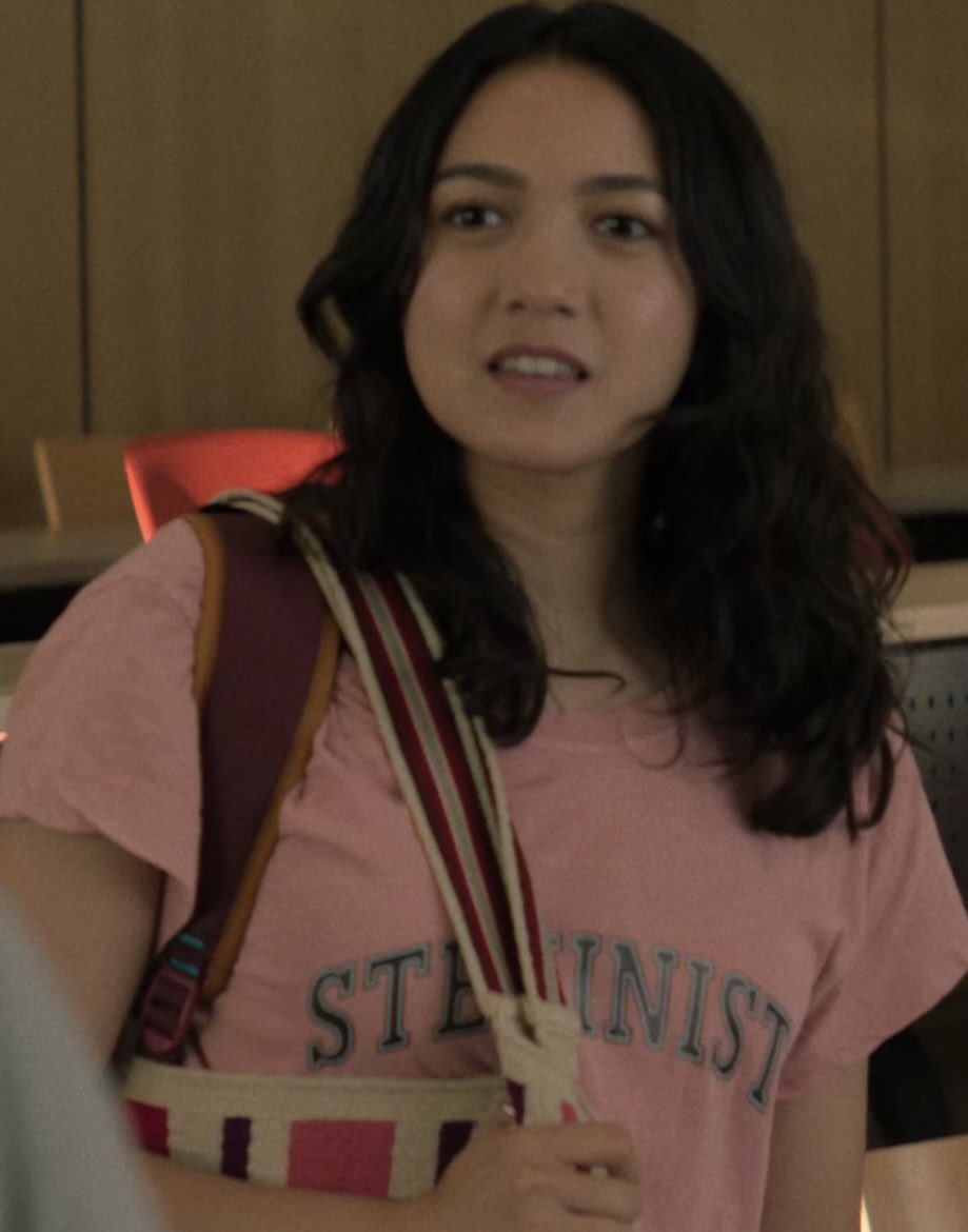 dianabellfort's tweet photo. This shirt is so Ali Hazelwood fmc coded shoutout to the costume department of the love hypothesis they nailed it here https://t.co/mMICxPca2f