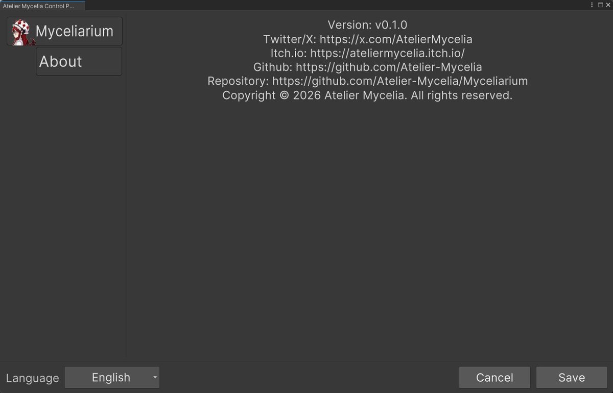 AtelierMycelia's tweet photo. While working on Myceliarium (our tool for making #rpgMaker ish Database windows in #UnityEngine), we decided to give it its own tab there to serve as an example and link repo! Gave it a mascot, too. Isn't she cute? #gameDev #editorTooling #madeWithUnity https://t.co/A7JNUjTU6v