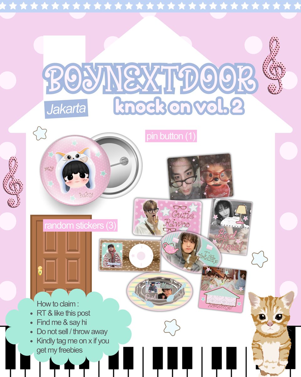 starhwarsx's tweet photo. [☆rts &amp; likes are appreciated☆]

BOYNEXTDOOR Knock On Vol. 2 in Jakarta - Freebies Support by @starhwarsx &amp; @lixiedustxx (⸝⸝•‧̫•⸝⸝)

📍 December 5th, 2026
🏠 ICE BSD Hall 5-6
🎟️ Details on pict

see you, onedoors! 🐈‍⬛🐈🐾

#KNOCK_ON_Vol_2_IN_JAKARTA
#BOYNEXTDOOR #BND https://t.co/zThFRK5pBM