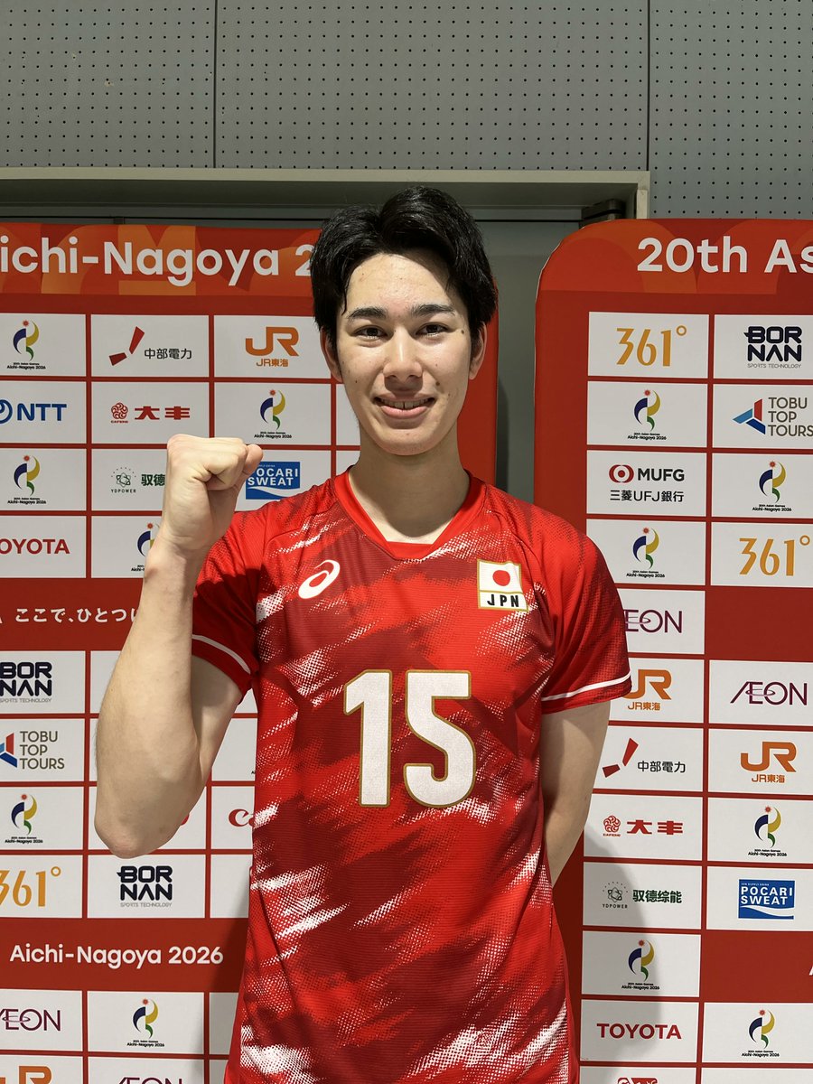 TBSvolleyboo's tweet photo. #アジア大会
バレー男子 日本代表が白星スタート🔥
🇯🇵3ー0🇺🇿（25-17,25-20,25-17）
前回大会は銅メダル！16年ぶりの金メダルへ
初戦はウズベキスタンに勝利です🔥

#甲斐優斗 選手がチーム最多15得点
#西山大翔 選手14得点 #大塚達宜 選手10得点

U-NEXTでは男子日本代表の試合を全試合生配信✨
見逃し配信もあります🙏

明日はカザフスタンと戦います✊