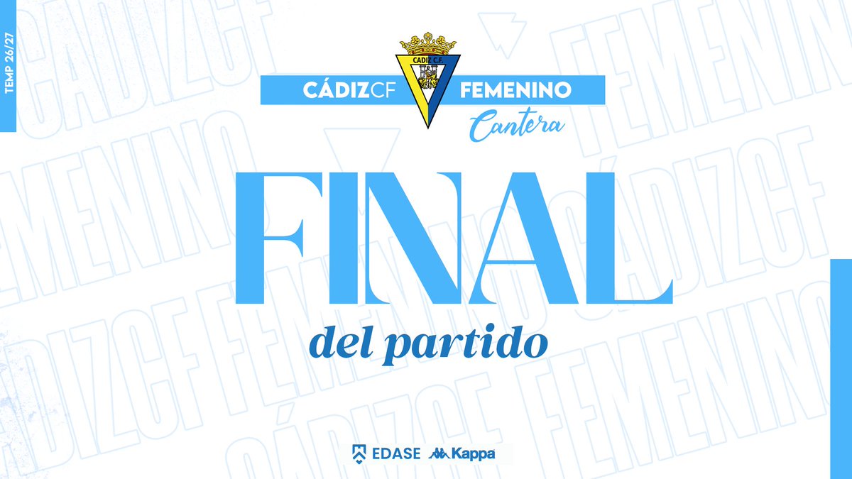 Cadiz_CFFem's tweet photo. 1️⃣ -3️⃣  | ¡𝙁𝙄𝙉𝘼𝙇 𝙀𝙉 𝘼𝙇𝙂𝙀𝘾𝙄𝙍𝘼𝙎! 

Los 3️⃣ primeros de la temporada se vienen para casa 

#CDAlgecirasSeniorB | #CanteraCadista💛 💙 https://t.co/lItsOntN55