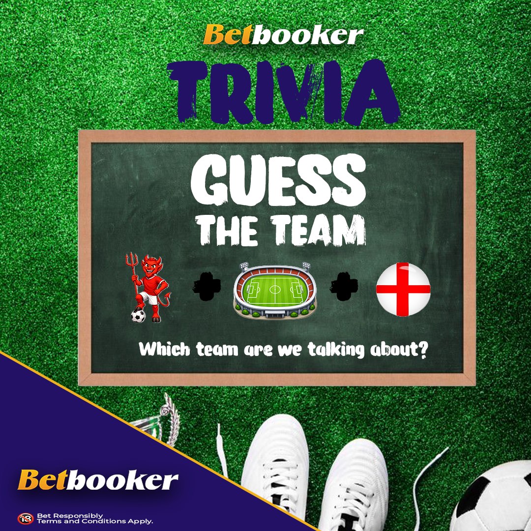 Betbooker's tweet photo. 🎯 BETBOOKER DAILY TRIVIA IS HERE! 🧠⚽

What team is this? 👀

Get the answer right and stand a chance to win FREE SPINS on Gates of Olympus! ⚡🎰

📅 New question. New chance to win. EVERY DAY!

📩 Send your answer here:
https://t.co/O08oYIHZJr

📲 BOOK IT on https://t.co/geOj44leMt

🔞 18+ | Gamble responsibly.

#Betbooker #DailyTrivia #Bhim #Shatta #AbuTrica