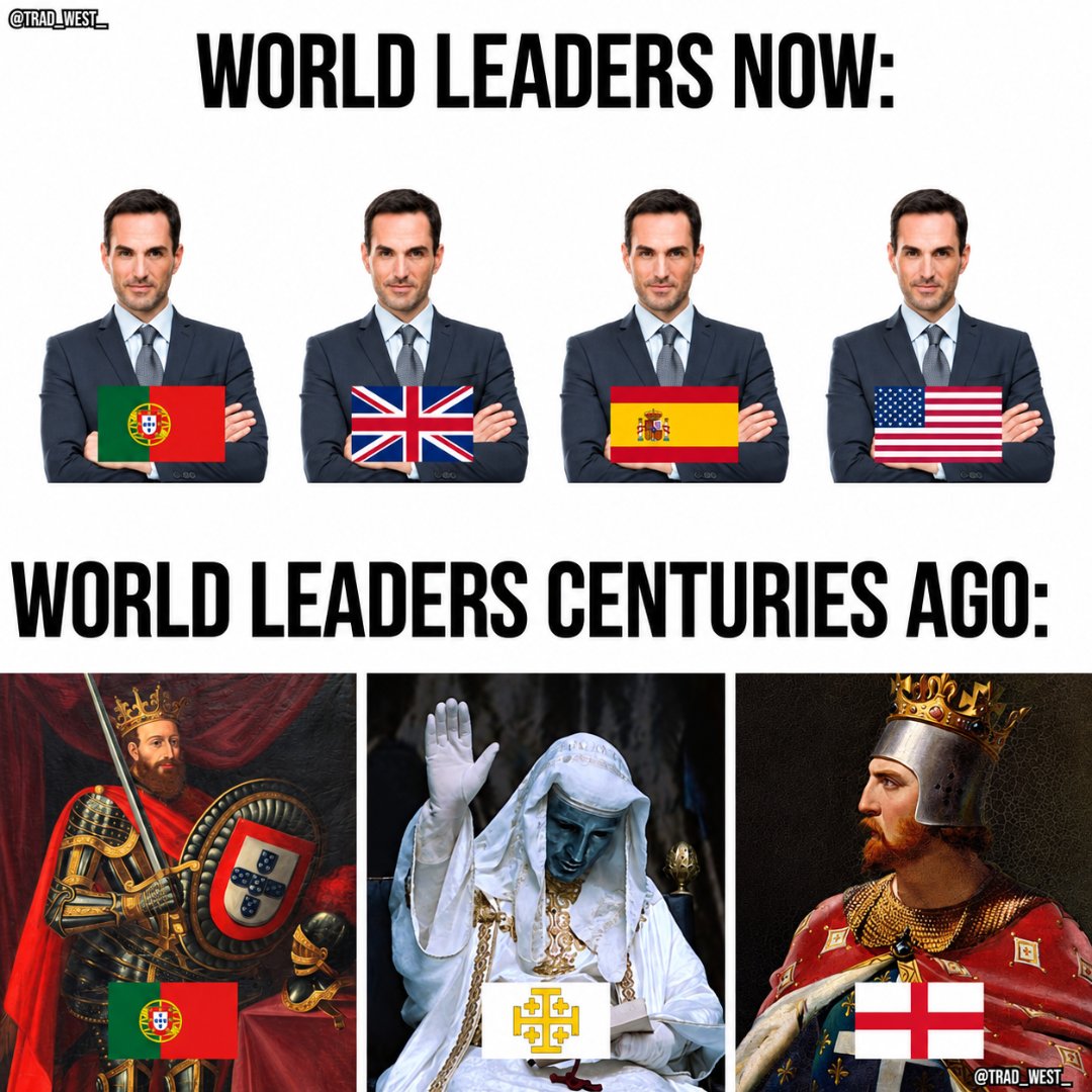 trad_west_'s tweet photo. We need world leaders like the Kings of old. https://t.co/Ou2xRiOssN