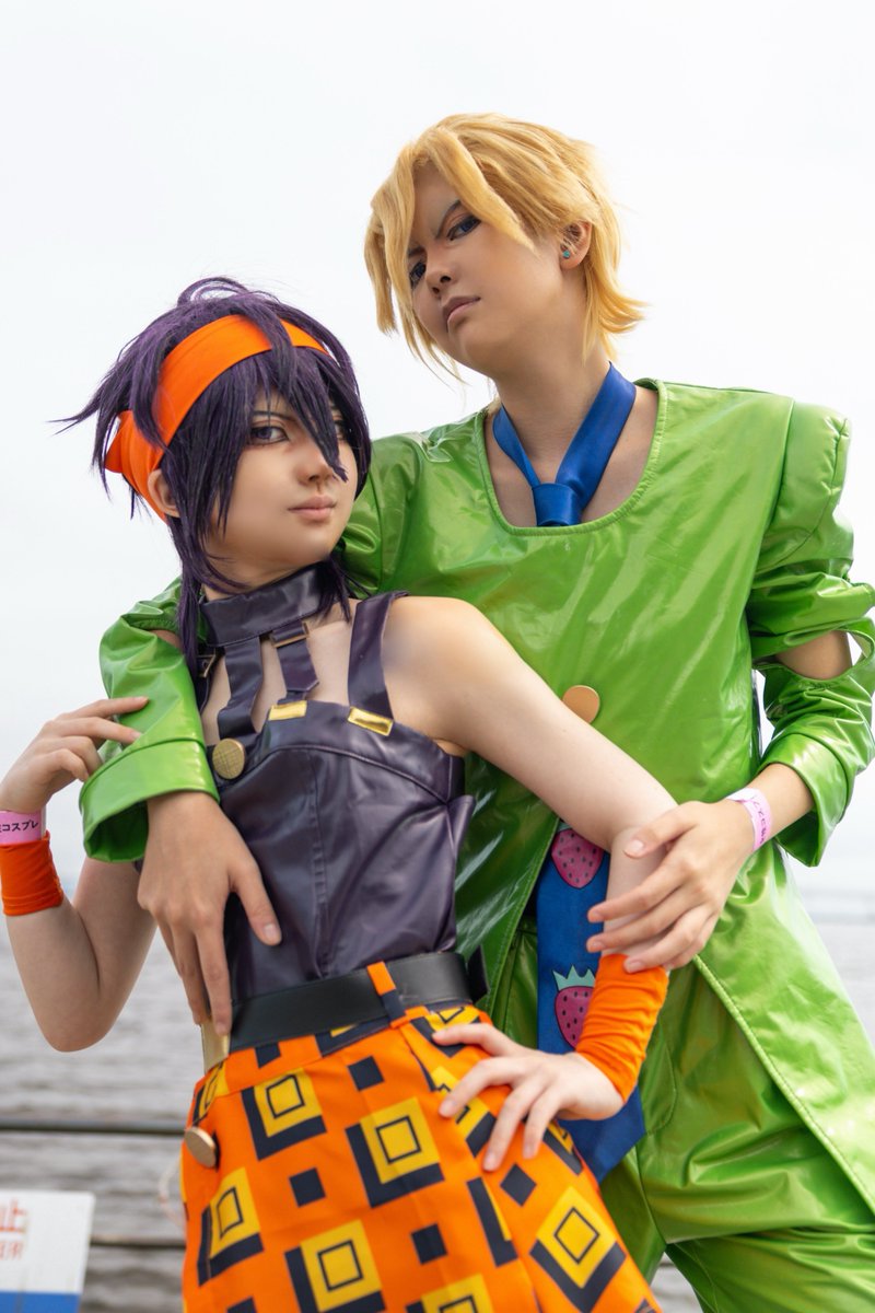 wasaaocos's tweet photo. コスプレ/Cosplay 
＿＿＿＿＿＿＿＿＿＿＿＿＿＿＿＿

JOJO's Bizarre Adventure
Golden Wind

Fugo🍓 ＆ Narancia🍊
＿＿＿＿＿＿＿＿＿＿＿＿＿＿＿＿

🍊:あずき ちゃん(@Azuki__c_ )
📸:むそ さん(@rinmu_chan )
撮影ありがとうございました！

#ANIMEK https://t.co/2T75cvgjeT