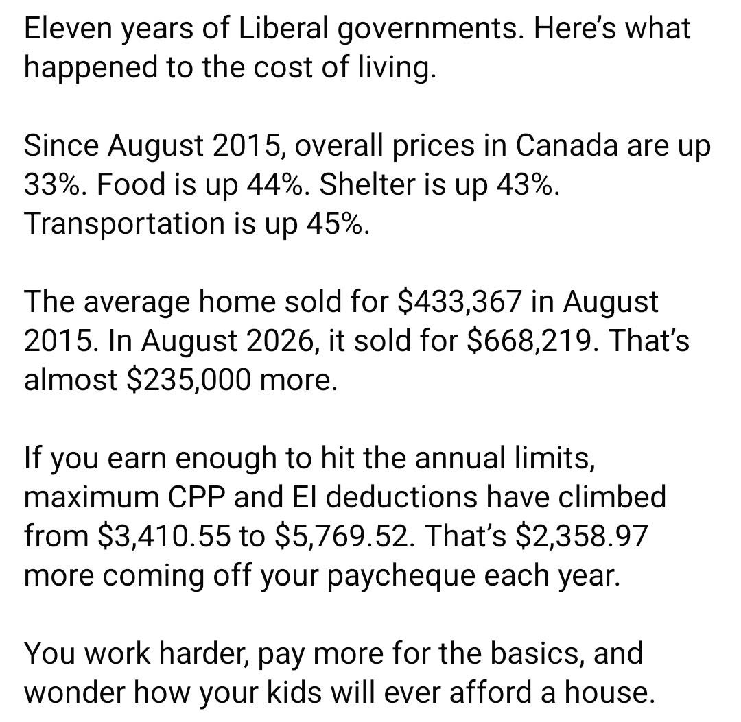 JimMurp77852985's tweet photo. I wonder just how bad things have to get before people realize that Liberal government is the problem. https://t.co/wLfIXVgY2Q