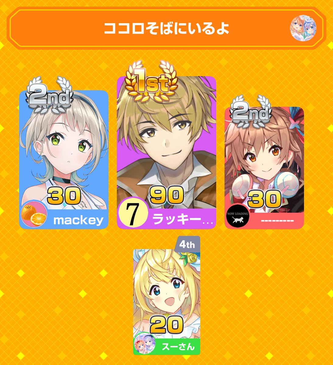 0024_Soo's tweet photo. ありがとうございました！
最初のミスが痛い

みんなで早押しクイズに4位入賞！
アプリダウンロードはこちらから
https://t.co/cbC4LjcHZY
#みんはや https://t.co/QFilb6orKG
