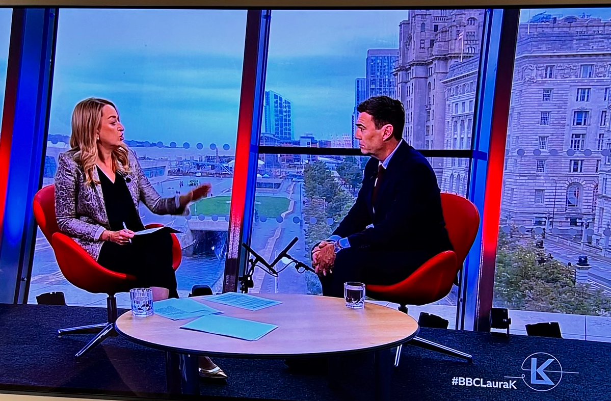 Iromg's tweet photo. So @bbclaurak spends 30 minutes interviewing @andyburnham and never asks him about his wife’s appointment to the job of First Lady. No wonder no one trusts the @BBC - read my book Fake News… https://t.co/OlAMU5EidL