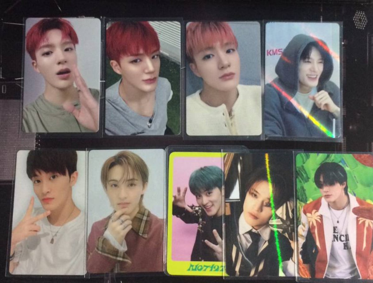 cuncty's tweet photo. Want to sell photocard random 

Clearance sale, harga jangan dijadikan patokan.

Take all 100k 

Jakarta, bisa keep event, shopee

t. wts pc photocard jeno mark chenle nct dream https://t.co/ypP226KVga