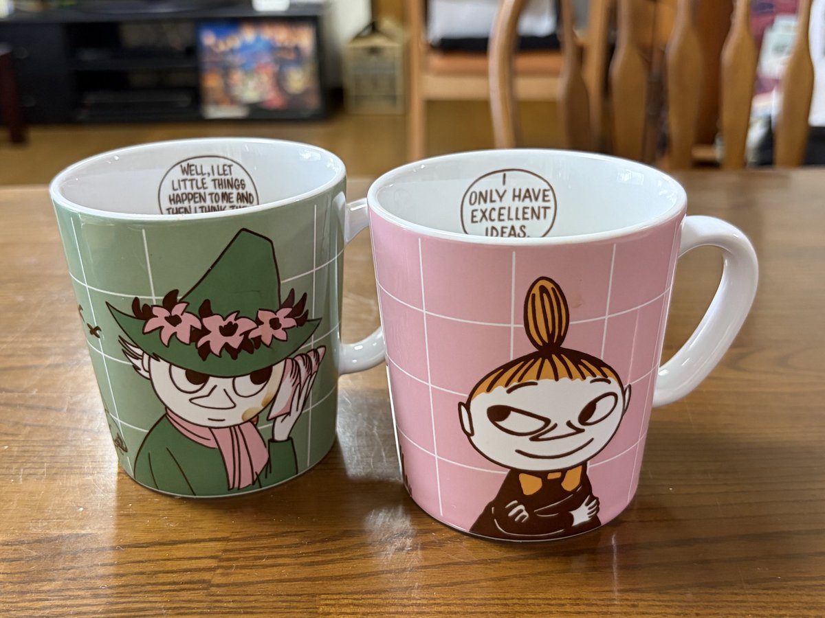 2525ayu51's tweet photo. ムーミンのアラビアマグカップ
安くなってたから買っちゃった。
色々集めたくなります。収集癖、うずきます。

#ムーミン https://t.co/8LiARKjND7