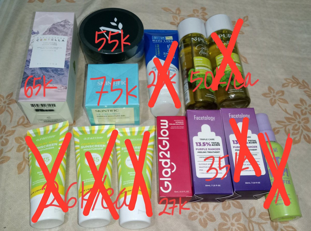 flhjxl's tweet photo. UPDATE
WTS SKINCARE
-📍Pasar Kemis, Kab. Tangerang
- Harga excl admin 🍊 (splitpay saja krn admin besar 14.5%)
- Sealed/New (cek alt utk info detail)

tag. wts skincare toner skin1004 toner cica pad npure moisturizer skintific azarine sunscreen glad2glow facetology peeling serum https://t.co/gTamNT9IAU