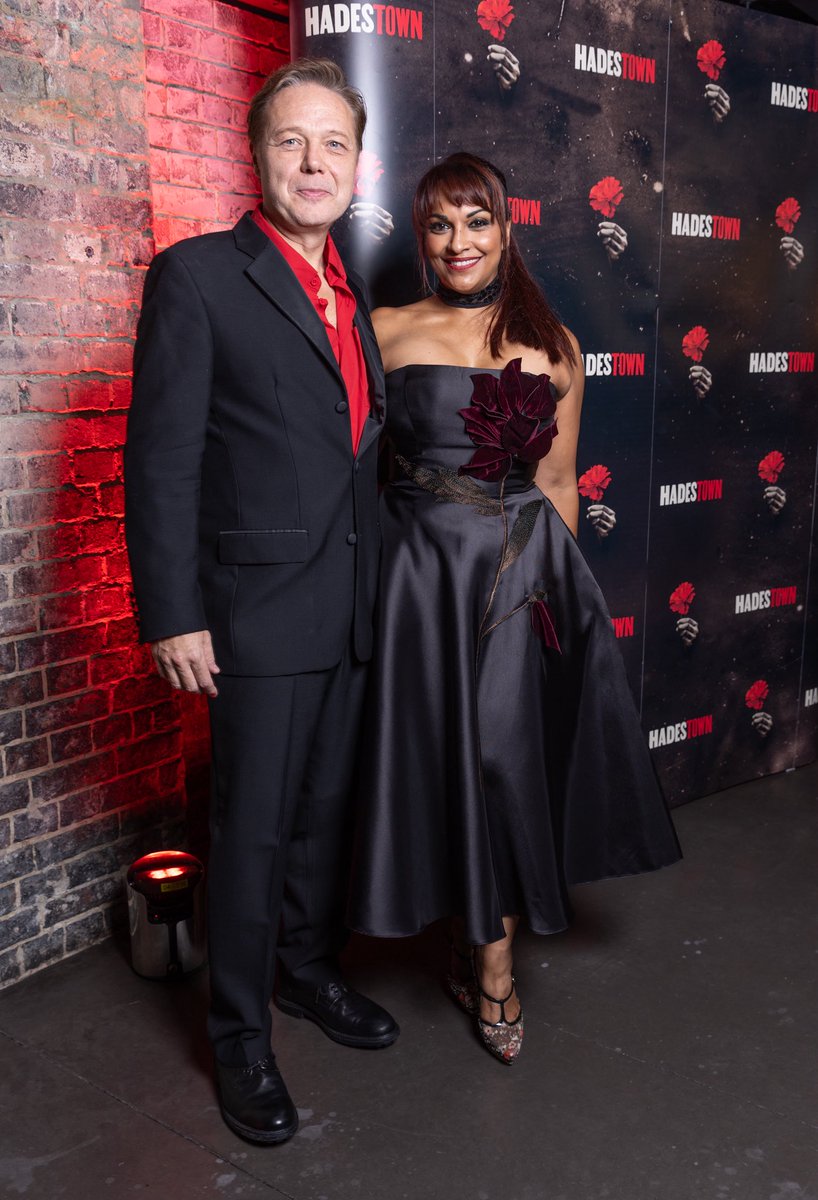 Danielledeniese's tweet photo. Hey guys it's here…
and it's smoking hot! 🔥 
We have officially opened as the NEW LONDON CAST of HADESTOWN on the West End!!!
Red carpet gala was fabulous after a perfect opening which was spectacularly received by the Hadestown audience!!! Thank you for such an amazing reception
Pics from the gala night:
My red carpet fashion with a nod to the role I play:
Persephone!
And with my partner on stage the lovely @shaun_dooley_ we have such a great time as Hades and Persephone - a real privilege to bring these characters you love to life! 
And finally huge thanks and love to iconic dancer and friend @CAcostaOfficial who came to support me at the opening!!