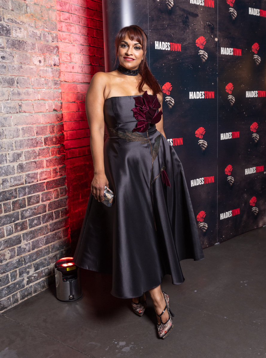 Danielledeniese's tweet photo. Hey guys it's here…
and it's smoking hot! 🔥 
We have officially opened as the NEW LONDON CAST of HADESTOWN on the West End!!!
Red carpet gala was fabulous after a perfect opening which was spectacularly received by the Hadestown audience!!! Thank you for such an amazing reception
Pics from the gala night:
My red carpet fashion with a nod to the role I play:
Persephone!
And with my partner on stage the lovely @shaun_dooley_ we have such a great time as Hades and Persephone - a real privilege to bring these characters you love to life! 
And finally huge thanks and love to iconic dancer and friend @CAcostaOfficial who came to support me at the opening!!