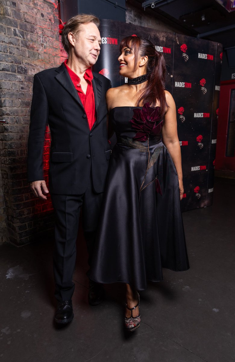Danielledeniese's tweet photo. Hey guys it's here…
and it's smoking hot! 🔥 
We have officially opened as the NEW LONDON CAST of HADESTOWN on the West End!!!
Red carpet gala was fabulous after a perfect opening which was spectacularly received by the Hadestown audience!!! Thank you for such an amazing reception
Pics from the gala night:
My red carpet fashion with a nod to the role I play:
Persephone!
And with my partner on stage the lovely @shaun_dooley_ we have such a great time as Hades and Persephone - a real privilege to bring these characters you love to life! 
And finally huge thanks and love to iconic dancer and friend @CAcostaOfficial who came to support me at the opening!!