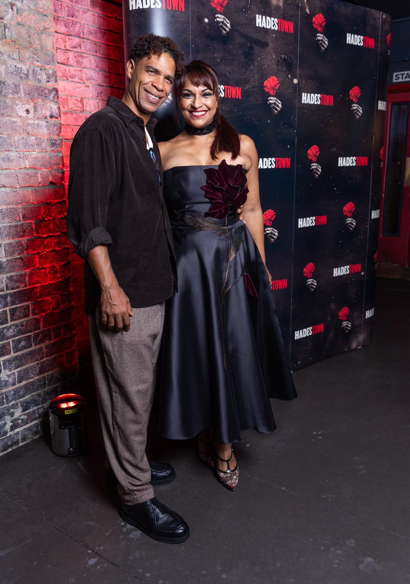 Danielledeniese's tweet photo. Hey guys it's here…
and it's smoking hot! 🔥 
We have officially opened as the NEW LONDON CAST of HADESTOWN on the West End!!!
Red carpet gala was fabulous after a perfect opening which was spectacularly received by the Hadestown audience!!! Thank you for such an amazing reception
Pics from the gala night:
My red carpet fashion with a nod to the role I play:
Persephone!
And with my partner on stage the lovely @shaun_dooley_ we have such a great time as Hades and Persephone - a real privilege to bring these characters you love to life! 
And finally huge thanks and love to iconic dancer and friend @CAcostaOfficial who came to support me at the opening!!