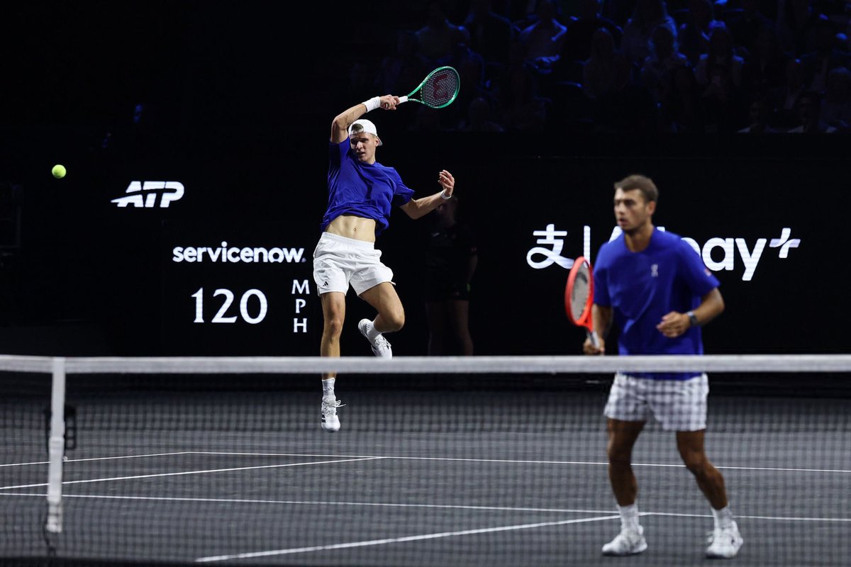 HQMensik's tweet photo. Jakub Mensik 
#LaverCup https://t.co/SMNMWKrCa2