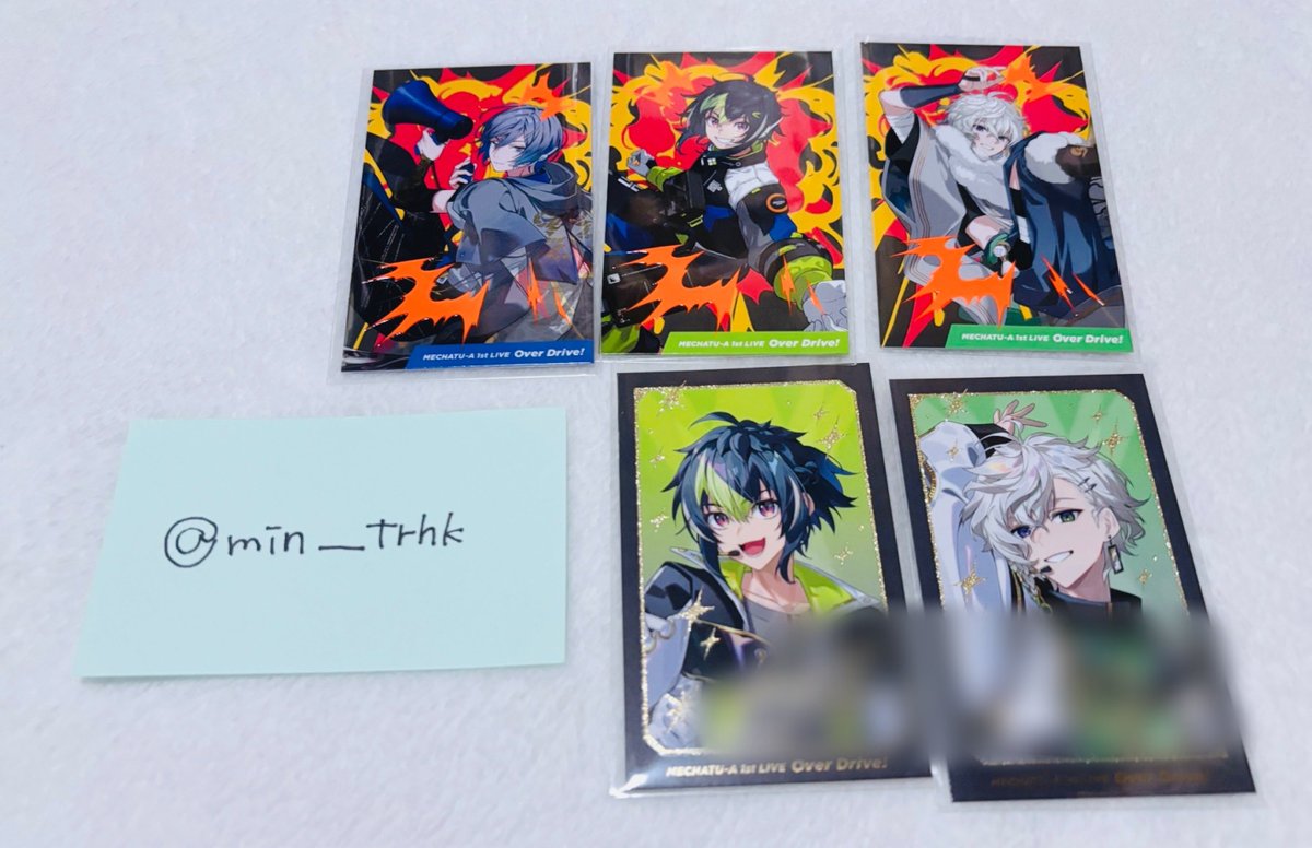 min____trhk's tweet photo. 【交換】 にじさんじ MECHATU-A 1st LIVE "Over Drive! カード 特典ビジュアルカード

譲 ▽ 画像1,2枚目

求 ▽ 画像3,4枚目 🧡  >  🟠

郵送 >  Kアリーナ手渡し
検索からでもお気軽にお声掛けください https://t.co/KIJFr4xrtd