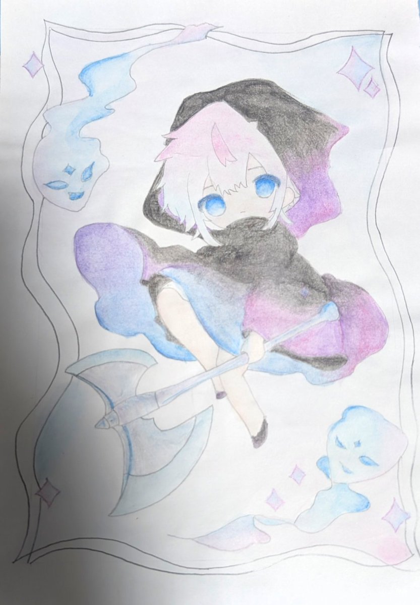 12345suzumori's tweet photo. １年前に描いたイラストなんだけど⋯
なんか前の方が個人的に上手いんだが？
ぁーー！？スランプの時、皆さんどうしていますか？
#イラスト　#オリキャラ　#絵
#アナログイラスト https://t.co/3StzYn79Fk
