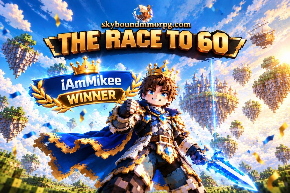 skyboundmmo's tweet photo. 🏆 THE RACE TO 60 HAS A WINNER! ⚔️🔥
After the grind, the battles, and the race to the top…

👑 CONGRATULATIONS, iAmMikee!

You’ve reached Level 60 FIRST and claimed the crown! ☁️⚡️
Pure grind.
Pure speed.
PURE VICTORY. 🏆

💰 150 USD IN SOLANA is yours!
The $SKY has spoken. 👑

GG, iAmMikee! You earned it. 🚀

🌐https://t.co/VfiqqS0ek7
🔵https://t.co/XopujQ2IkW
🔗https://t.co/2NJZXh9yeS

#p2e #solana #play2earn #CBT #mmo #skybound